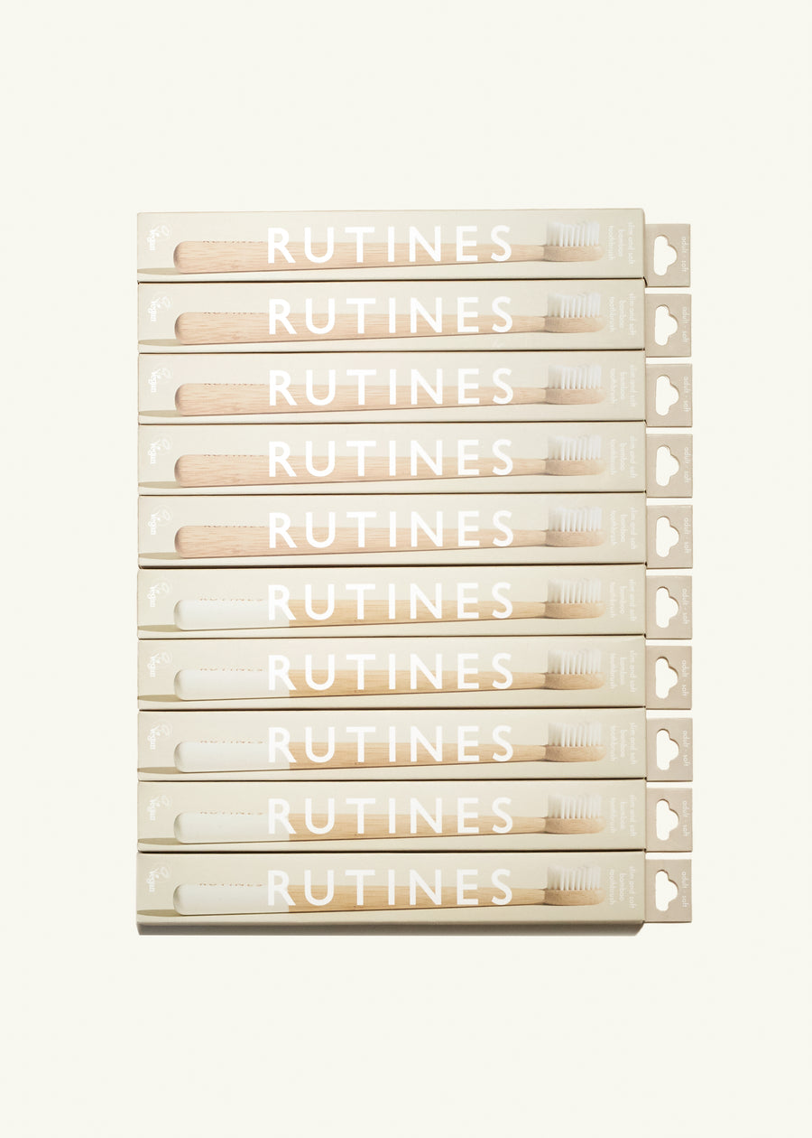 10-pack Rutines Slim Comfort toothbrush - Mixed colours - SOFT (FREE SHIPPING)