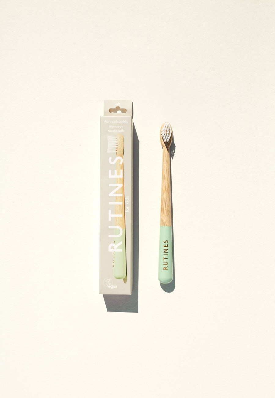Kids toothbrush - Mint green - SOFT - Rutines