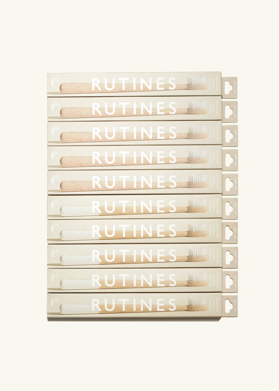 10 - pack Rutines Slim Comfort toothbrush - Mixed colours - SOFT (FREE SHIPPING) - Rutines